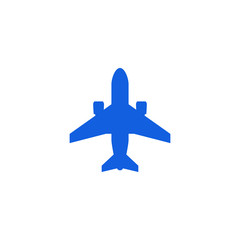 Fototapeta premium Modern Airplane Traveling Cargo Freight Icon Logo for all business company with high end look
