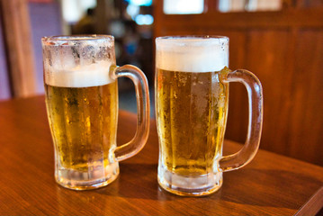 ビールで乾杯
