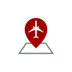 Obraz premium Modern Airplane Traveling Cargo Freight Icon Logo for all business company with high end look