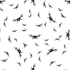 seamless drone pattern on a white background. simple drone icon creative design. Can be used for wallpaper, web page background, textile