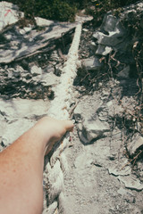 Hobbies and sports. To climb a mountain. Summer and active rest.