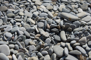 Background of pebbles. Black Sea.