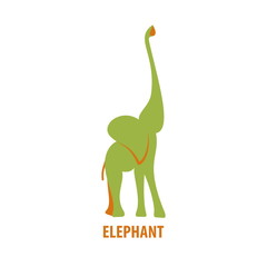 African elephant logo