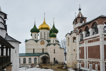 Russian Orthodox churches and monasteries.