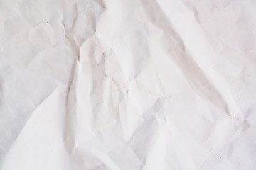Wrinkled white paper pattern background. 