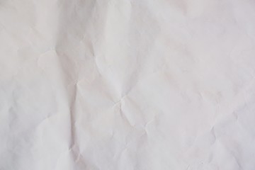 Wrinkled white paper pattern background. 