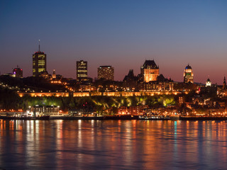Fototapeta na wymiar Québec City - Night View