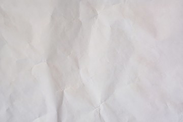 Wrinkled white paper pattern background. 