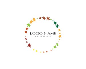 autumn Leaf Logo template vector illustration