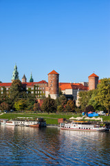 Fototapeta Wawel Castle In Krakow River View obraz
