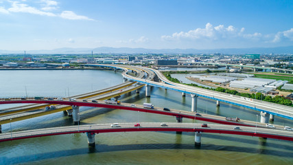 交通・ジャンクション・ドローン空撮