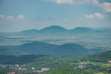 aerial view of the city