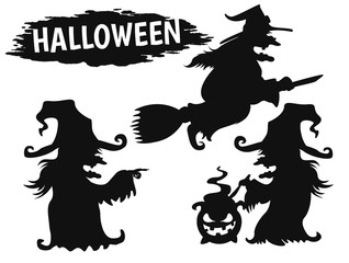 The Witch Riding Broom Icon The witch poisoned the black shadow during the Halloween season.