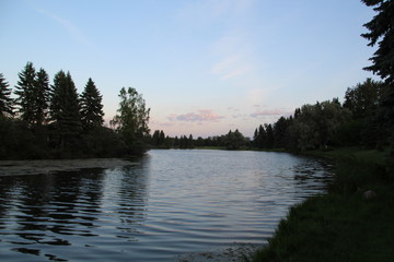 Night Comes To The Lake, William Hawrelak Park, Edmonton, Alberta