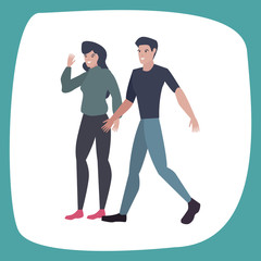 man and woman characters avatars