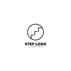 Step Logo Design Outline Monoline