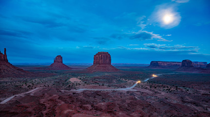 Monument Valley Tribal Park in the Arizona-Utah border, USA