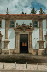 Facade of the Town Hall building in baroque style