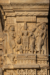 Decorative carving, Jagdish temple, Udaipur, Rajasthan, India