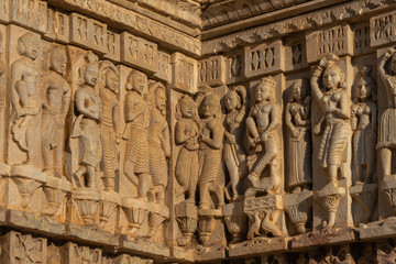 Decorative carving, Jagdish temple, Udaipur, Rajasthan, India