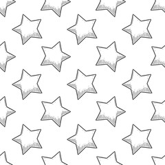 Star. Vector concept in doodle and sketch style. Hand drawn illustration for printing on T-shirts, postcards.