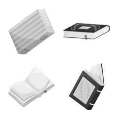 Vector illustration of education and source icon. Set of education and information stock symbol for web.