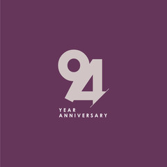 94 Years Anniversary Celebration Vector Template Design Illustration
