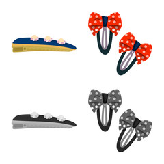 Vector illustration of beauty and fashion icon. Collection of beauty and female vector icon for stock.