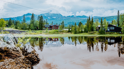 Gaustatoppen, Rjukan, Góry Skandynawskie, Telemark, 1883 m n.p.m, Norwegia, Norway, Norge, Gausta,...