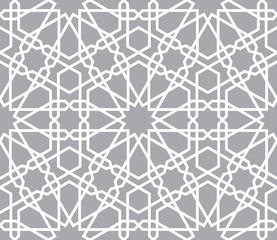 Oriental seamless vector pattern. Arabic geometric ornament for background