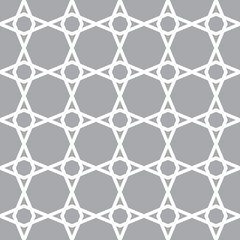 Fototapeta premium Oriental seamless vector pattern. Arabic geometric ornament for background