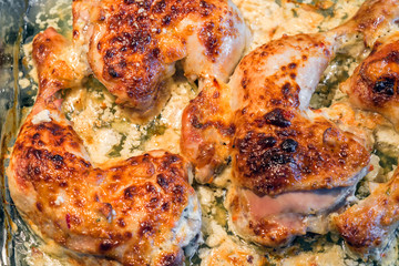 Oven roasted chicken legs garlic Mayonnaise Yogurt sauce