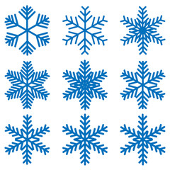 Snowflake icons kit.