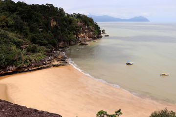 fantastic bay with rocks - Bako national park, Sarawak, Borneo, Malaysia, Asia