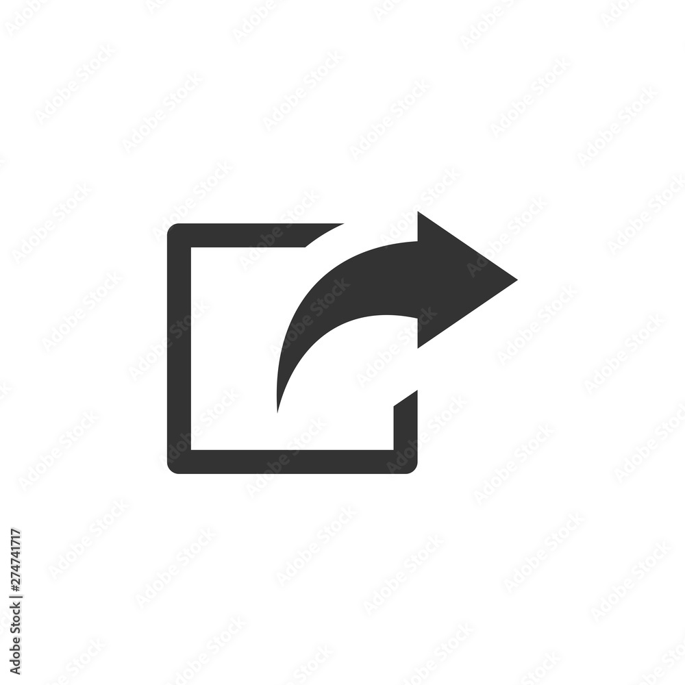 Poster External link icon template black color editable. open page symbol Flat vector sign isolated on white background. Simple logo vector illustration for graphic and web design.