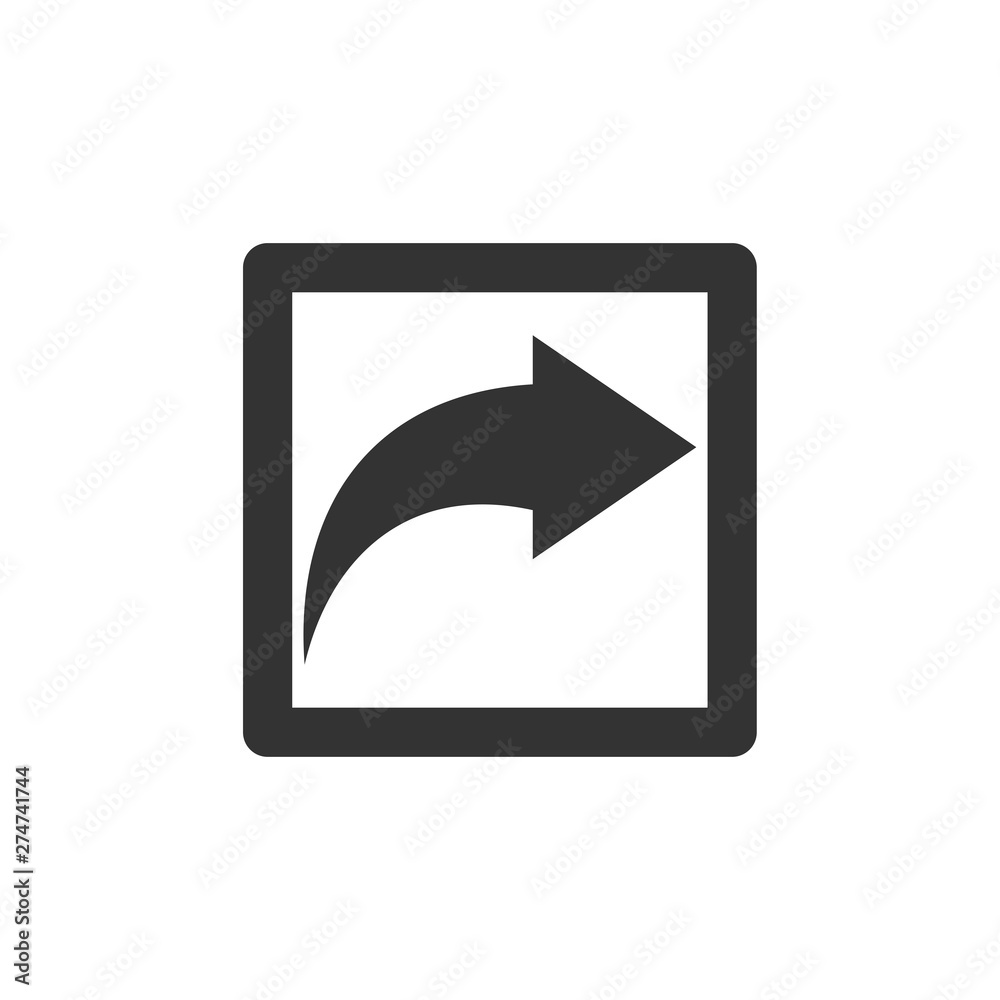 Poster External link icon template black color editable. open page symbol Flat vector sign isolated on white background. Simple logo vector illustration for graphic and web design.