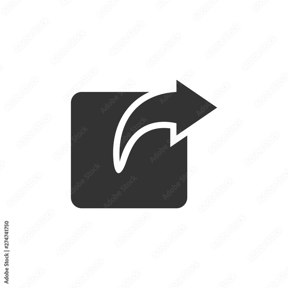 Aufkleber external link icon template black color editable. open page symbol flat vector sign isolated on whit