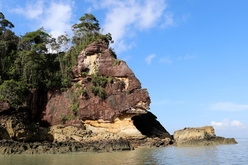 Fototapeta na wymiar impressive rocks - Bako national park, Sarawak, Borneo, Malaysia, Asia