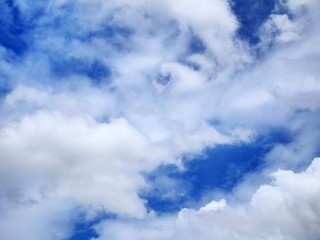 Full Frame Background of Blue Cloudy Sky