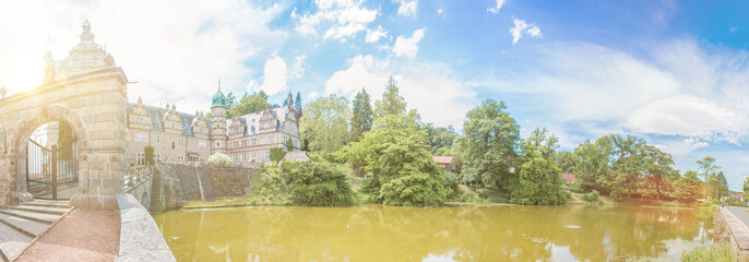 water Castle Schloss Hämelschenburg Emmerthal near Hameln Lower Saxony (Niedersachsen)