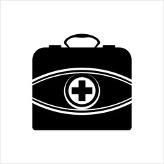 Eye Doctor Bag Icon, Optometrist, Ophthalmologist, Eye Care Professional Bag Icon