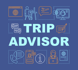 Trip advisor word concepts banner