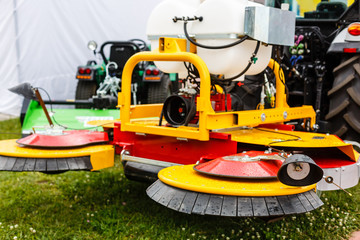 Fototapeta premium Agricultural machinery in agricultural fair