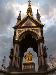 Prince Albert Memorial - Iconic Gothic Memorial from Queen Victoria constructed in 1876. Hyde Park...