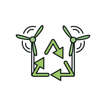 Recycle icon represented by arrows