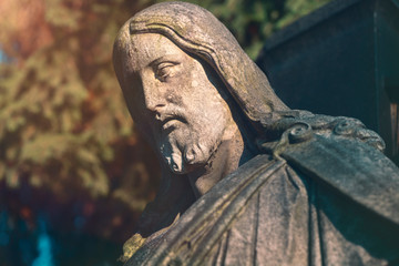 sculpture of jesus. unknown artist of the 19th century