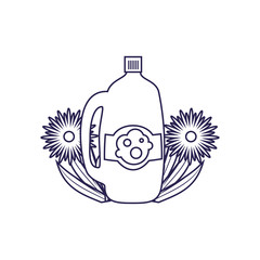 Isolated cleaning detergent design pineapple and sunglasses exotic branch summer pineapple and sunglasses exotic branch summer