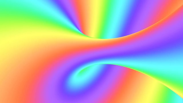 Spectrum psychedelic optical illusion. Abstract rainbow hypnotic animated background. Bright looping colorful wallpaper. Surreal multicolor dynamic backdrop. 3D seamless full HD animation