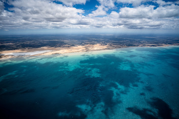 Fototapeta na wymiar Vista Aerea de la Guajira Colombia