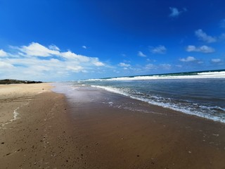 Fototapeta na wymiar summer sun beach france atlantic bretagne